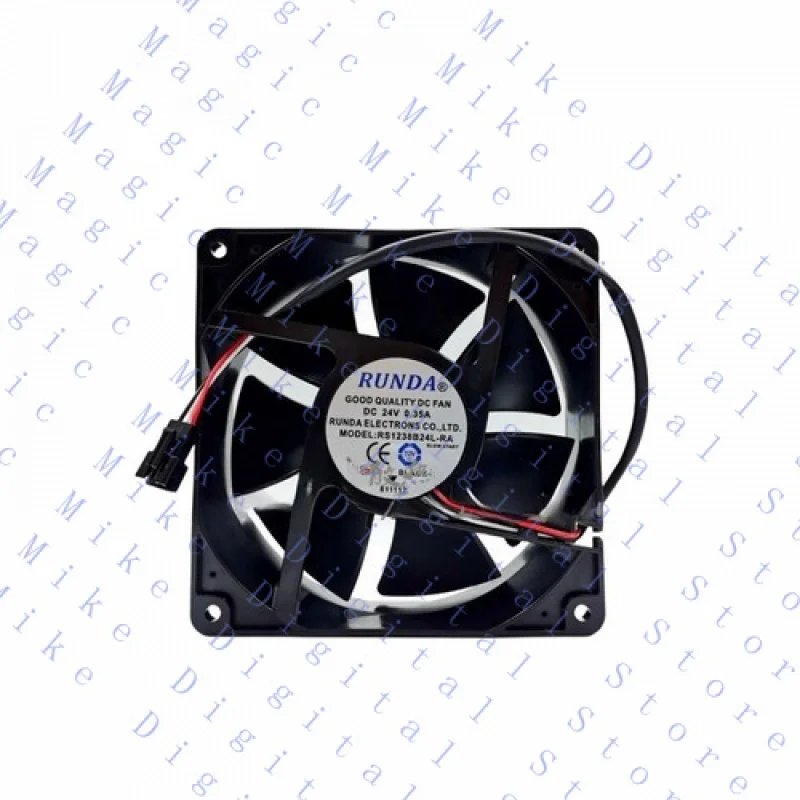 H  New for RUNDA RS1238B24L-RA DC24V 0.35A 12CM Inverter Welding Machine Cooling Fan