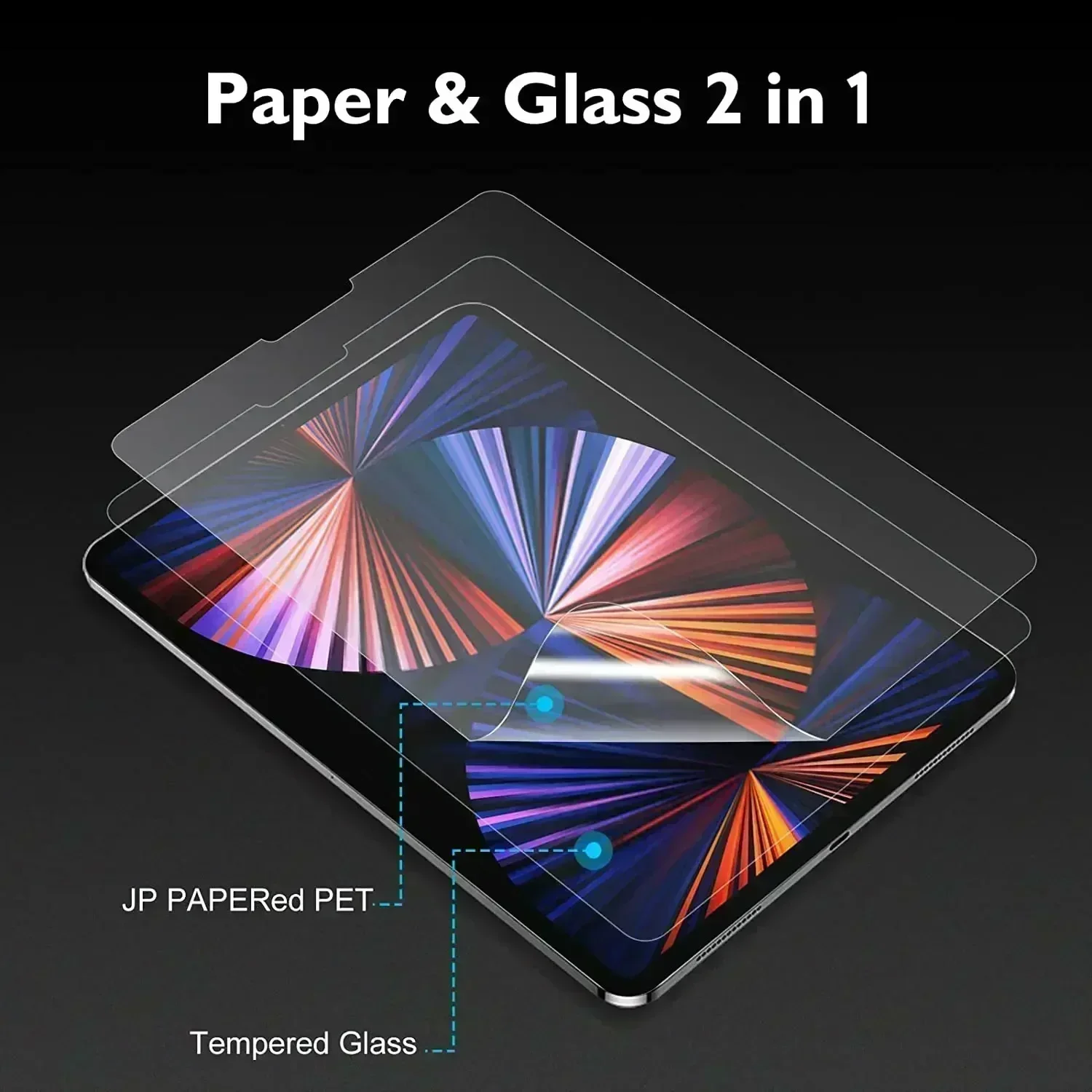 Screenprotector Voor iPad Air 5 4 3 2 9.7 2021 Zoals Papierfilm Pro 11 12.9 2022 10.2 7 8 9e 10e Gen Mini 6 5 4 Gehard Glas