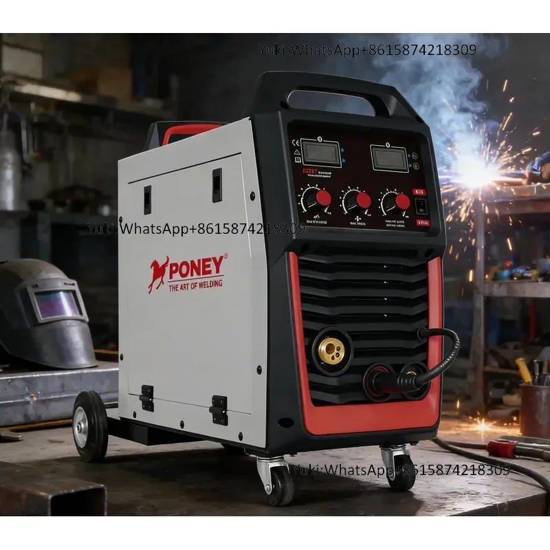 250A Industrial Inverter Technology 220V MIG Welder on Wheels - MIG/MAG/Flux and MMA 4-in-1 for high-quality welding work