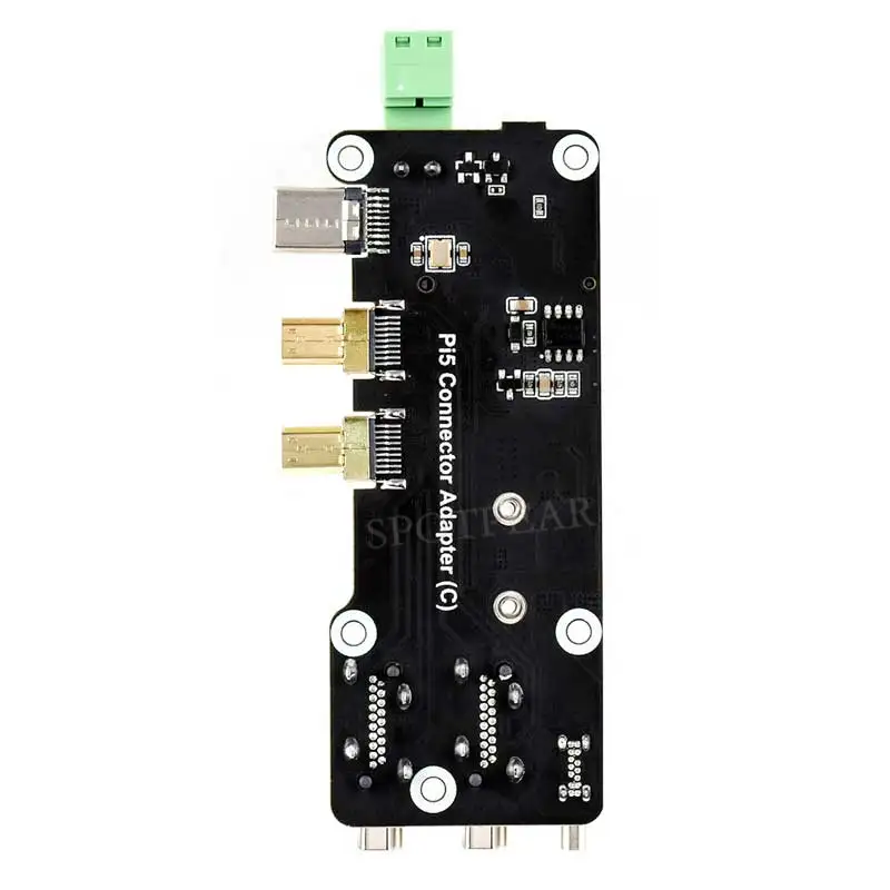 Raspberry Pi 5 PCIe To M.2 Multifunctional Adapte Board Supports Dual 4K HDMI Output Two Power Supply Methods ﻿