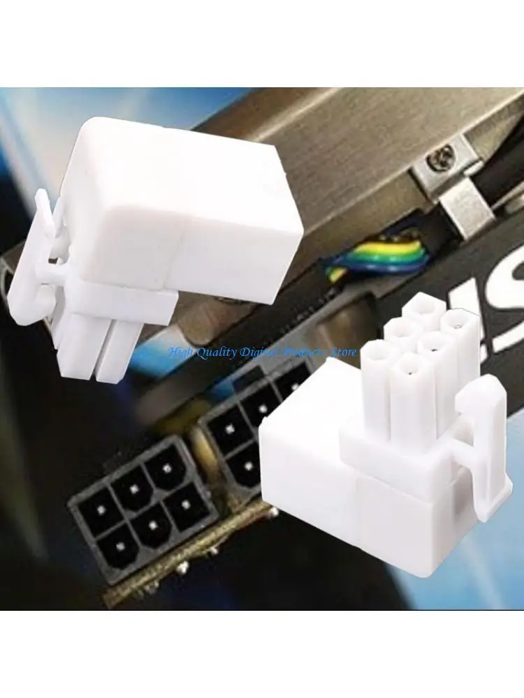 U2JE 6PIN بدوره 90 درجة محولات الطاقة الزاوية لبطاقة رسومات سطح المكتب 1PACK