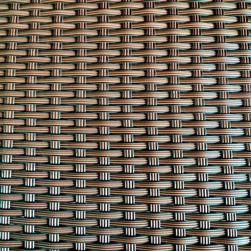 8MM Wide Coffee Color Flat Synthetic Rattan Weaving Material Plastic rattan for knit and repair Furniture chair table etc