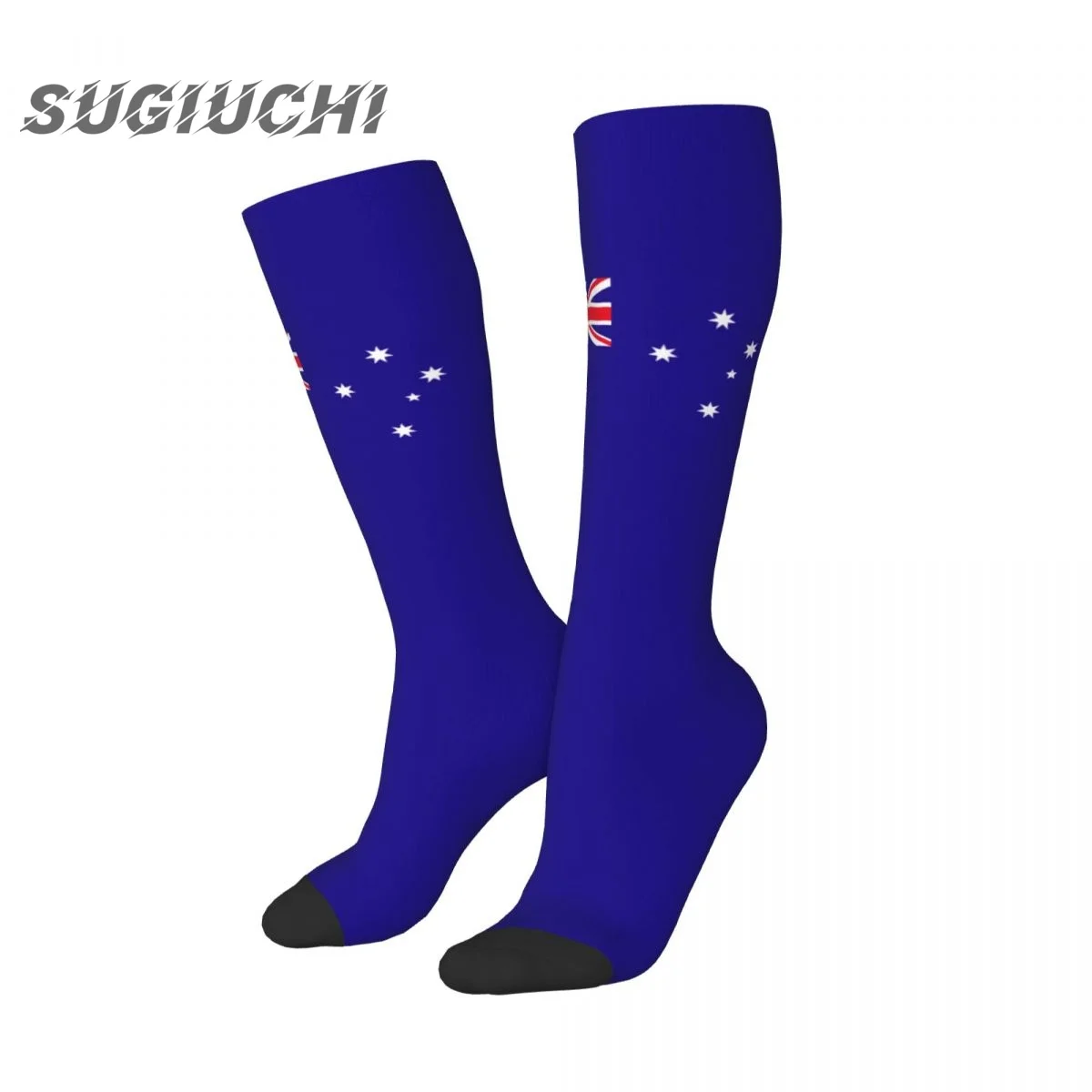 Australia Flag Polyester 3D Printed Socks For Men Women Casual High Quality Kawaii Socks Street Skateboard Socks