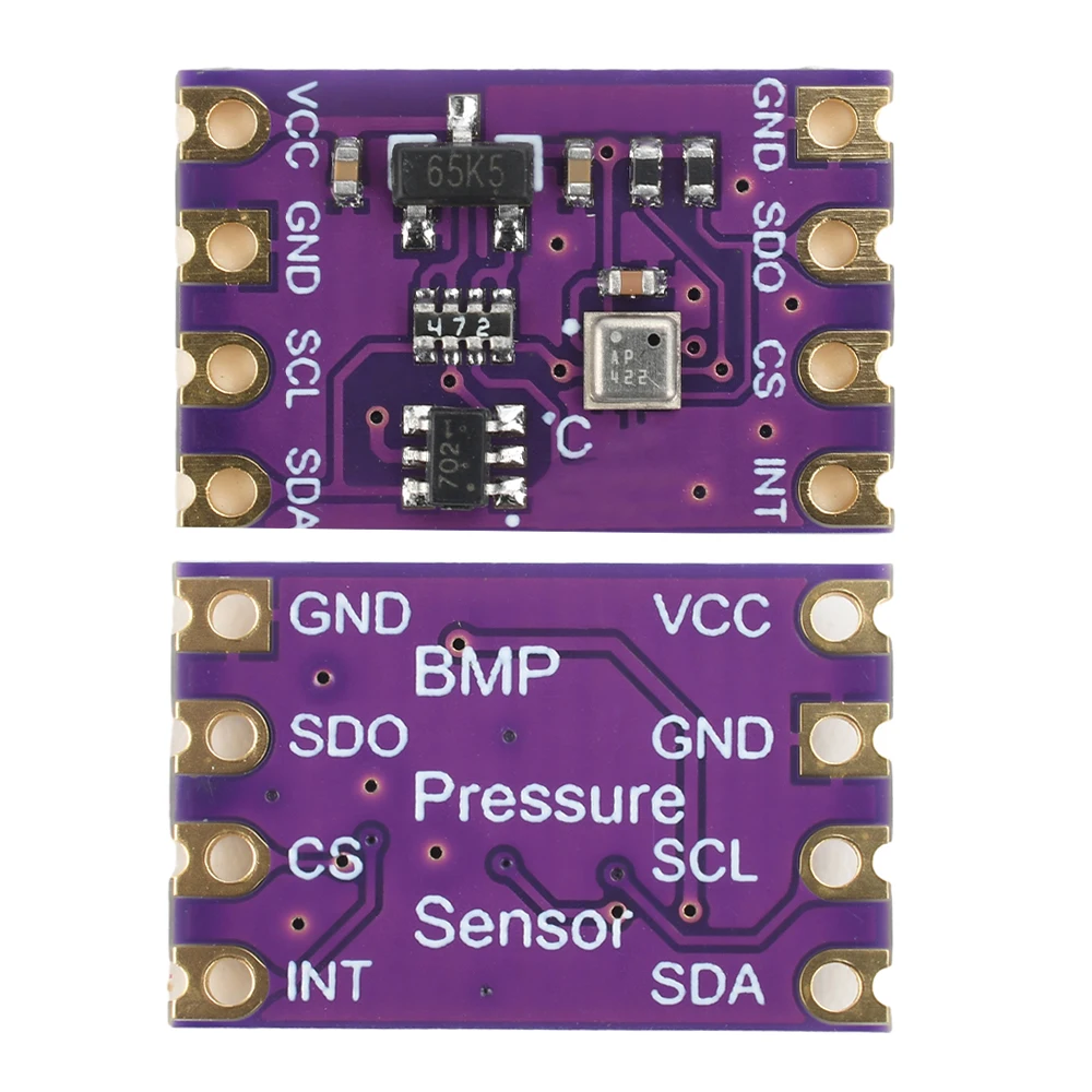 DC 2.0-5.5V BMP580 Atmospheric Pressure Temperature Sensor Module IIC SPI Compatible with BME280 BMP388 30~1250hPa