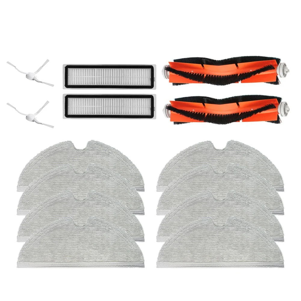 14 pz per Xiaomi Dream D9 / Bot L10 Pro L10 accessori per aspirapolvere spazzola laterale/filtro/panno bagnato e asciutto Mop/spazzola principale