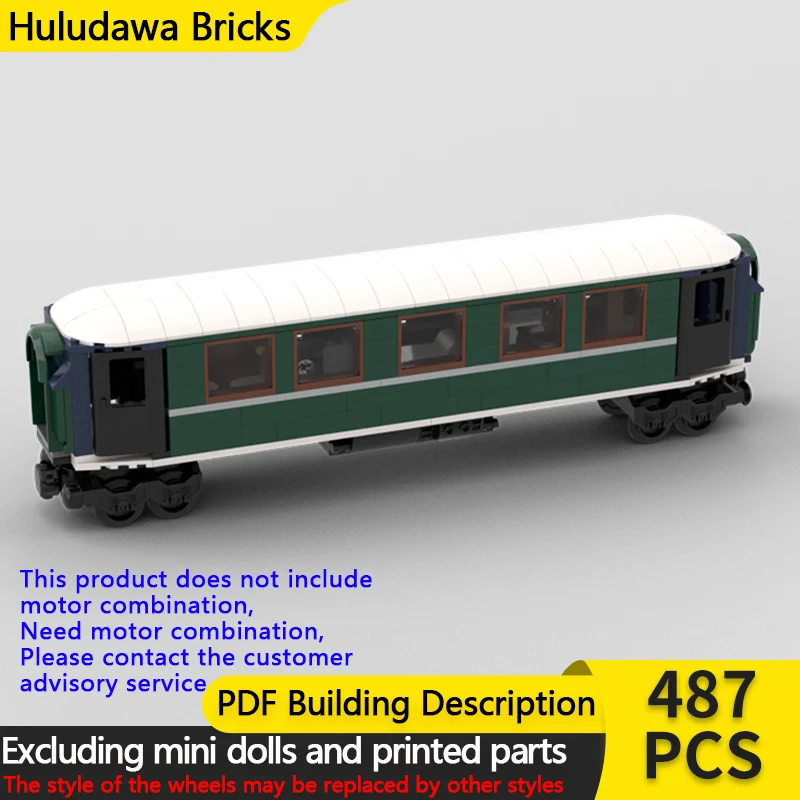 

Модель городской автомобиль MOC, строительные кирпичи, роскошный пассажирский поезд, каретка, модульная технология, детские праздничные подарки, сборные игрушки, костюм