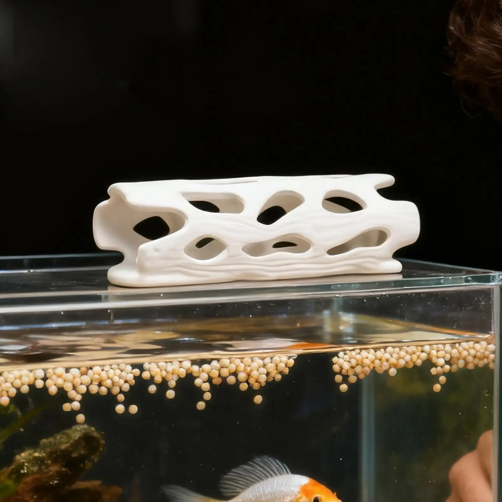Cave de camarão decoração de aquário abrigo realista acessórios de aquário de camarão para peixes betta caranguejo eremita caracóis guppy