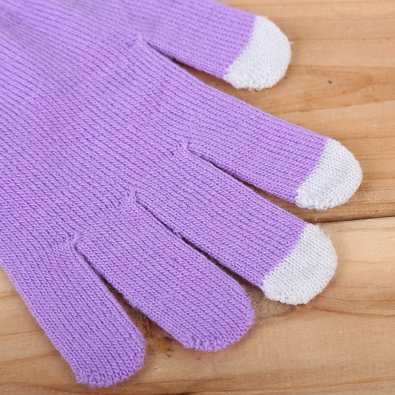 슈퍼 마리오 브로 어린이를위한 따뜻한 니트 장갑 애니메이션 만화 편지 인쇄 장갑 소년 소녀 겨울 방풍 패션 장갑