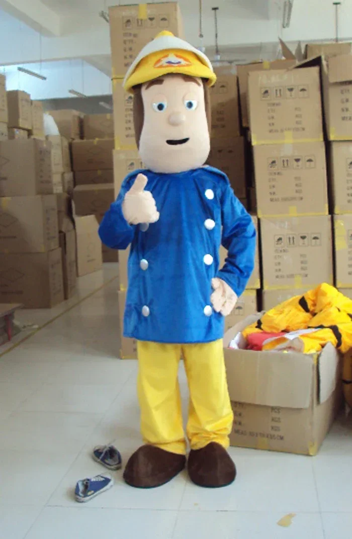 

Cosplay Fireman Sam Fire Man Truckman Mascot Costume Advertising Costume Fancy Dress Party Animal carnival props