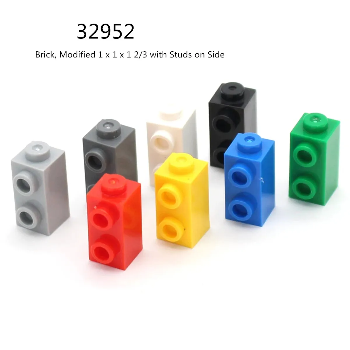 1 Pcs Buildings Blocks 32952 Brick, Modified 1 x 1 x 1 2/3 with Studs on Side Bulk Modular GBC Toy For High-Tech MOC Set