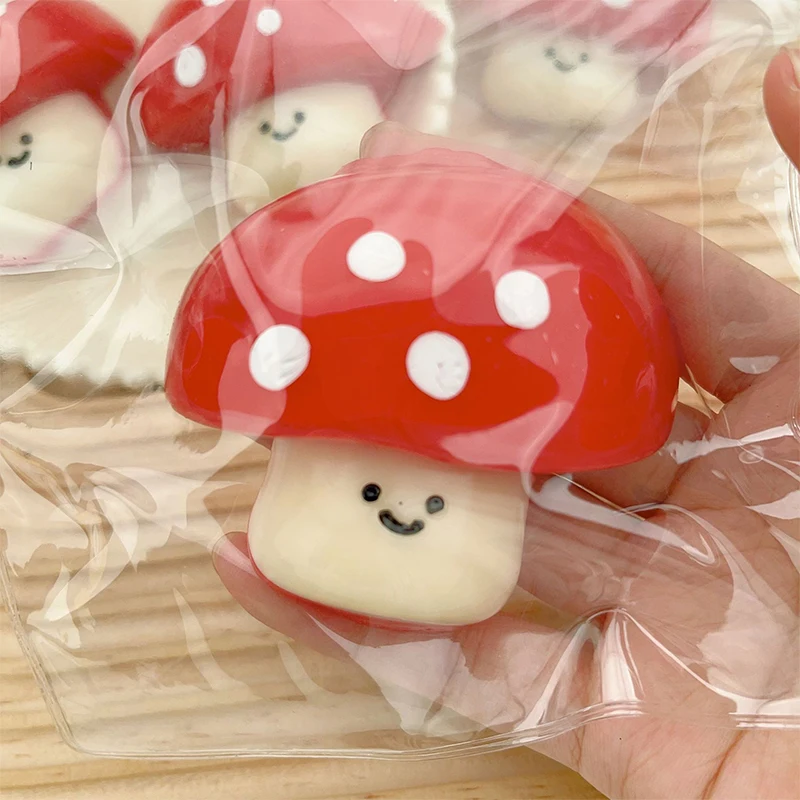 

NEW Fidget Toy Kawaii Mushroom Squeeze Toy Soft Slow Rebound Stress Relief Toys Mushroom Squish Mochi Sensory Toy For Kids Gifts