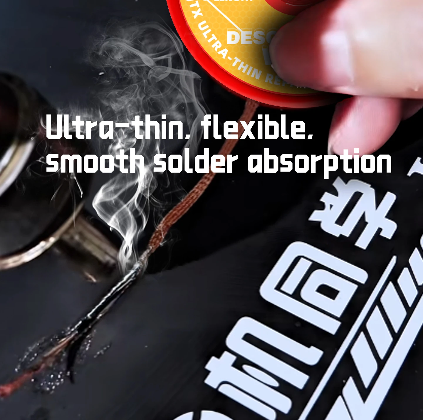 JTX FS-16 2mm Width Desoldering Wick, 5Pcs/Box Phone Motheboard Welding Repair, 0.1mm Ultra-Thin Solder Remover Braid