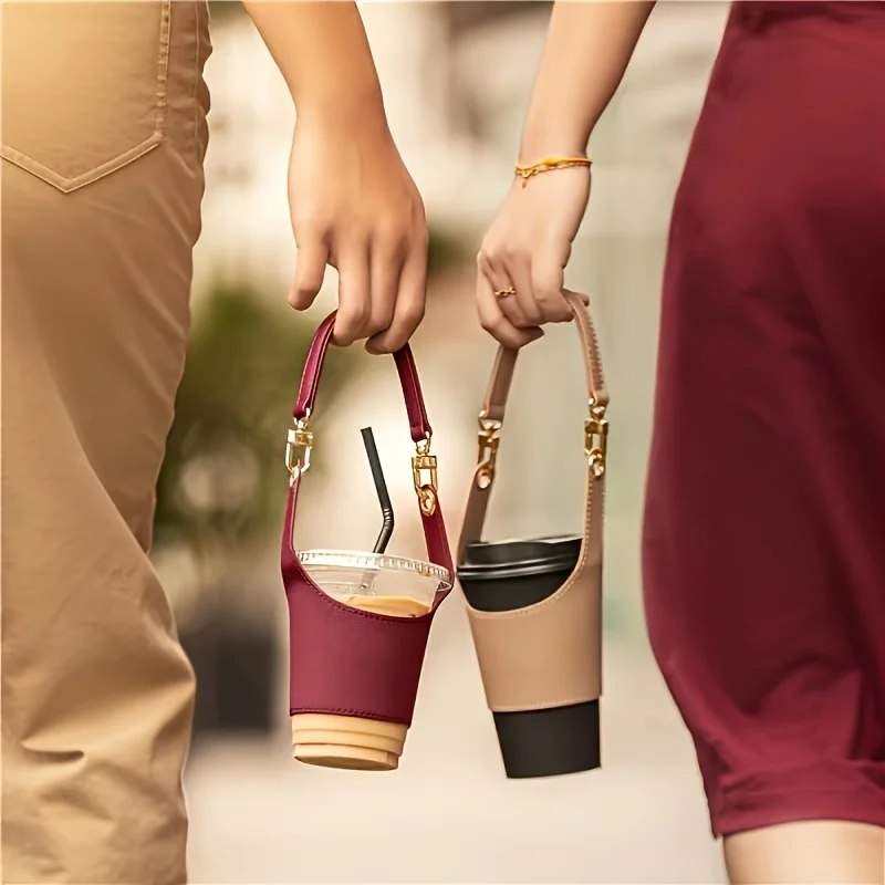 

Портативная сумка для чашек для напитков на открытом воздухе, рукав для кофейной чашки.