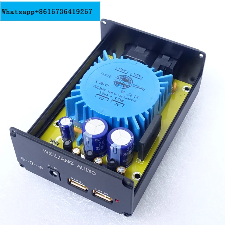 

Hifi 15W 5V USB linear power supply board / finished version for CAS XMOS Raspberry Pi