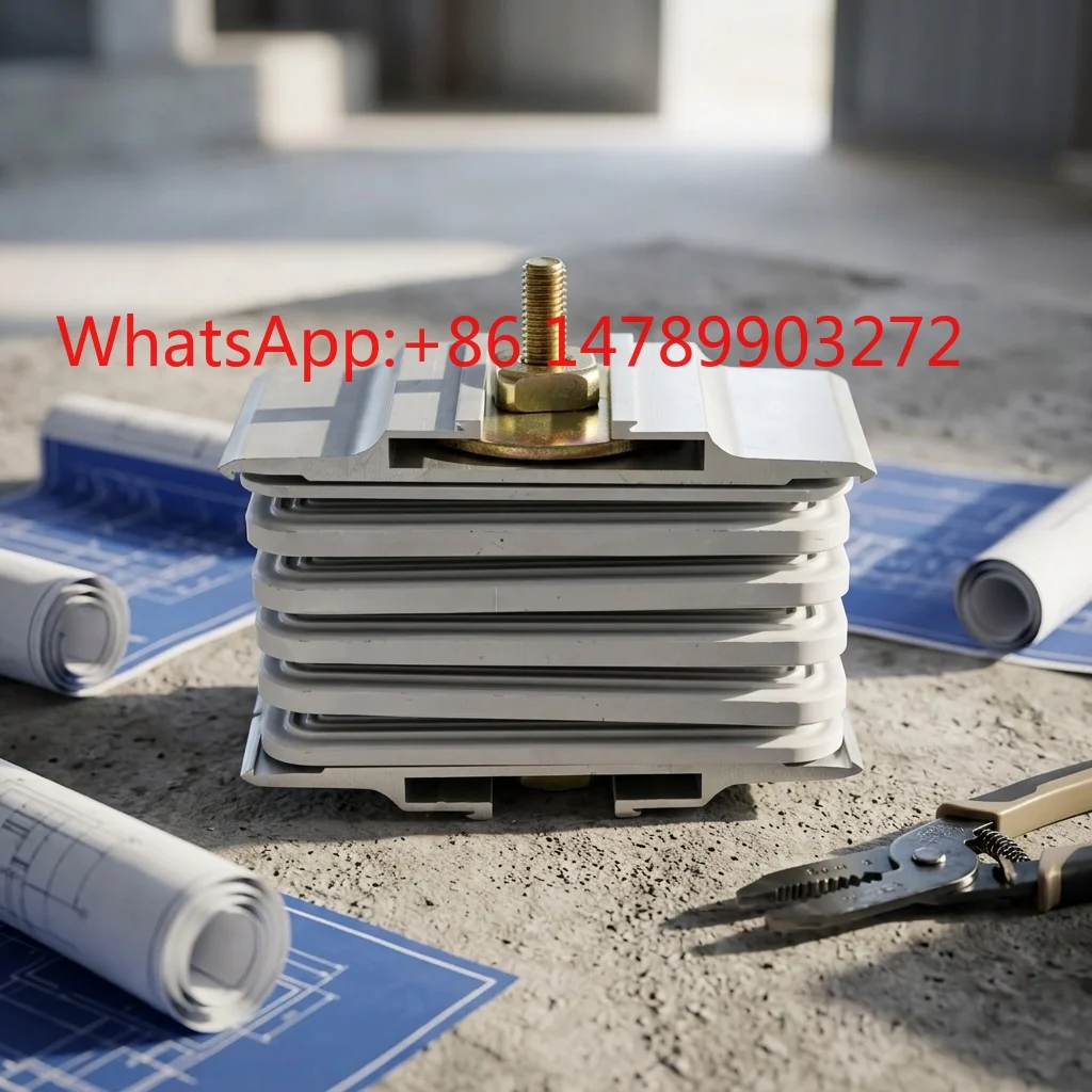 Durable Tinned Copper Busbar Trunking System End Fitting Terminal Block with Customizable Size and High Current Rating