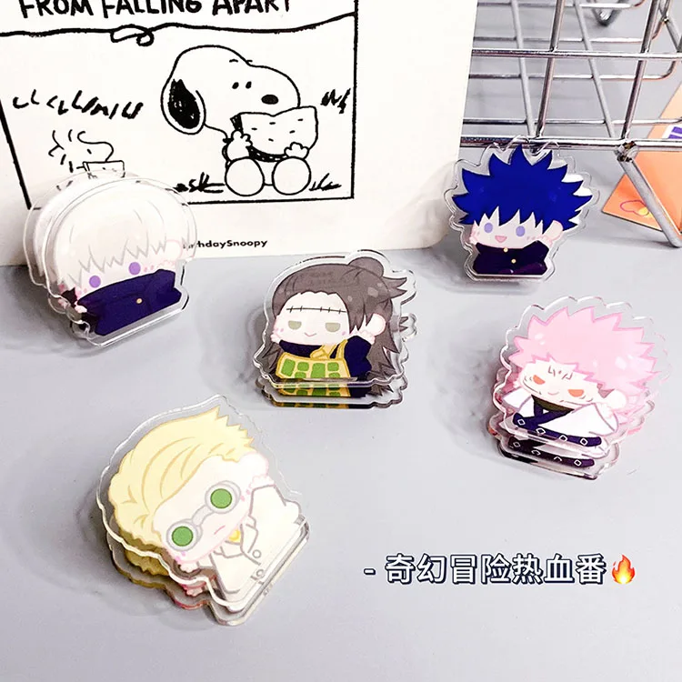 Game Jujutsu Kaisen Itadori Yuji Fushiguro Megumi Satoru Gojo Cosplay Acrylic Polypropylene Clip Sticky Note Organizer Ambitus