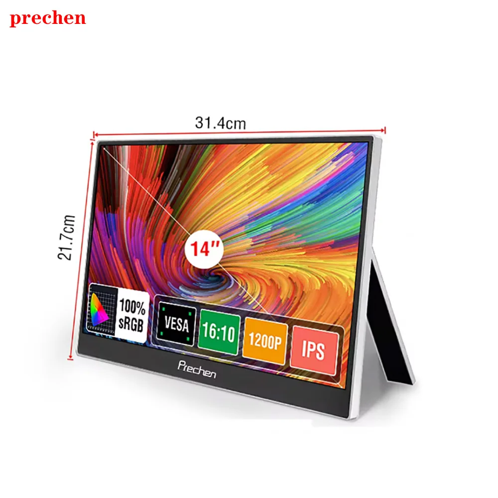 プレチェン 14～15.6インチ ポータブルディスプレイ 携帯電話/パソコン拡張スクリーン 液晶ディスプレイ タッチ対応
