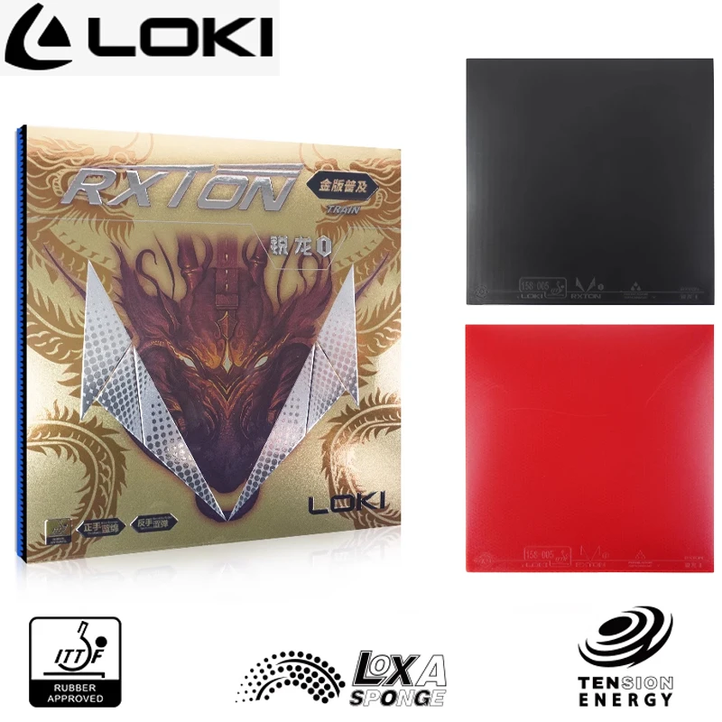 

LOKI RXION резиновый лист для настольного тенниса с губкой LOXA Super Rebound для пинг-понга резиновая дуга быстрая атака 2,1 мм губка одобрено ITTF