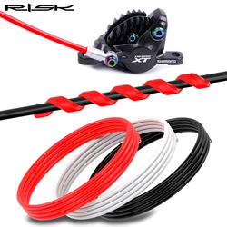 RISK 2.5 Meters Bike Hydraulic Disc Brake Oil Tube Pipe Mountain MTB Bicycle Brake Cable Housing Hose for M355 Braided Tube BH59