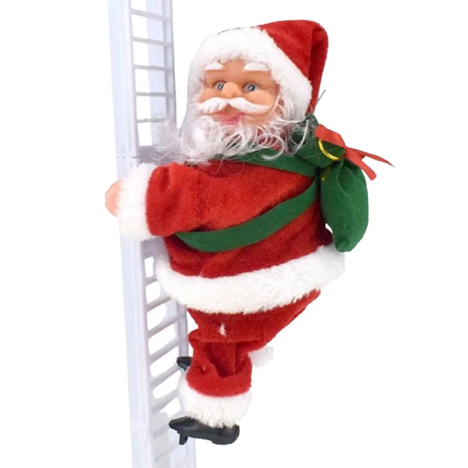 Electric Santa Claus Climbing Ladder for Indoor Outdoor Christmas Tree Hanging Ornament Home Party Wall Tree Xmas Decor Gifts