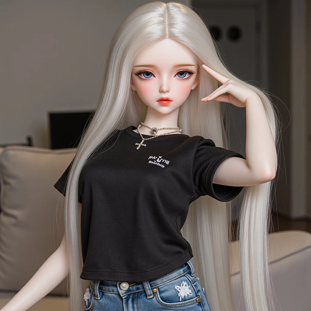 Bambola anime stile campus da 65 cm con doppia coda di cavallo, figura posizionabile con corpo morbido in TPE, decorazioni per la casa da collezione, venditore USA Shipp locale