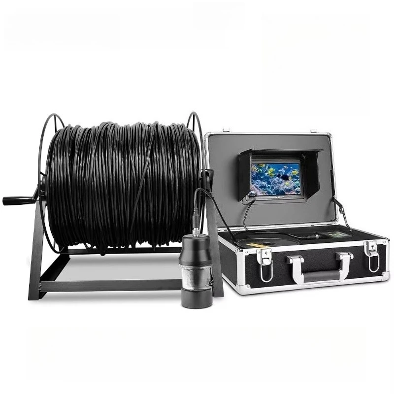 DVR Recorder 7 Inch 200m Underwater Fishing with Depth Temperature 360 Degree Rotating Panoramic Viewing