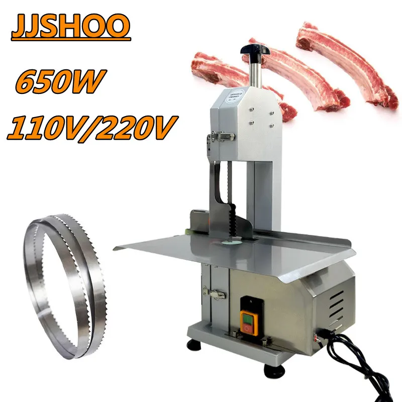 

Desktop Bone Sawing Machine 650W Frozen Meat Cut Machine Commercial Trotter Ribs Fish Meat Beef Machine