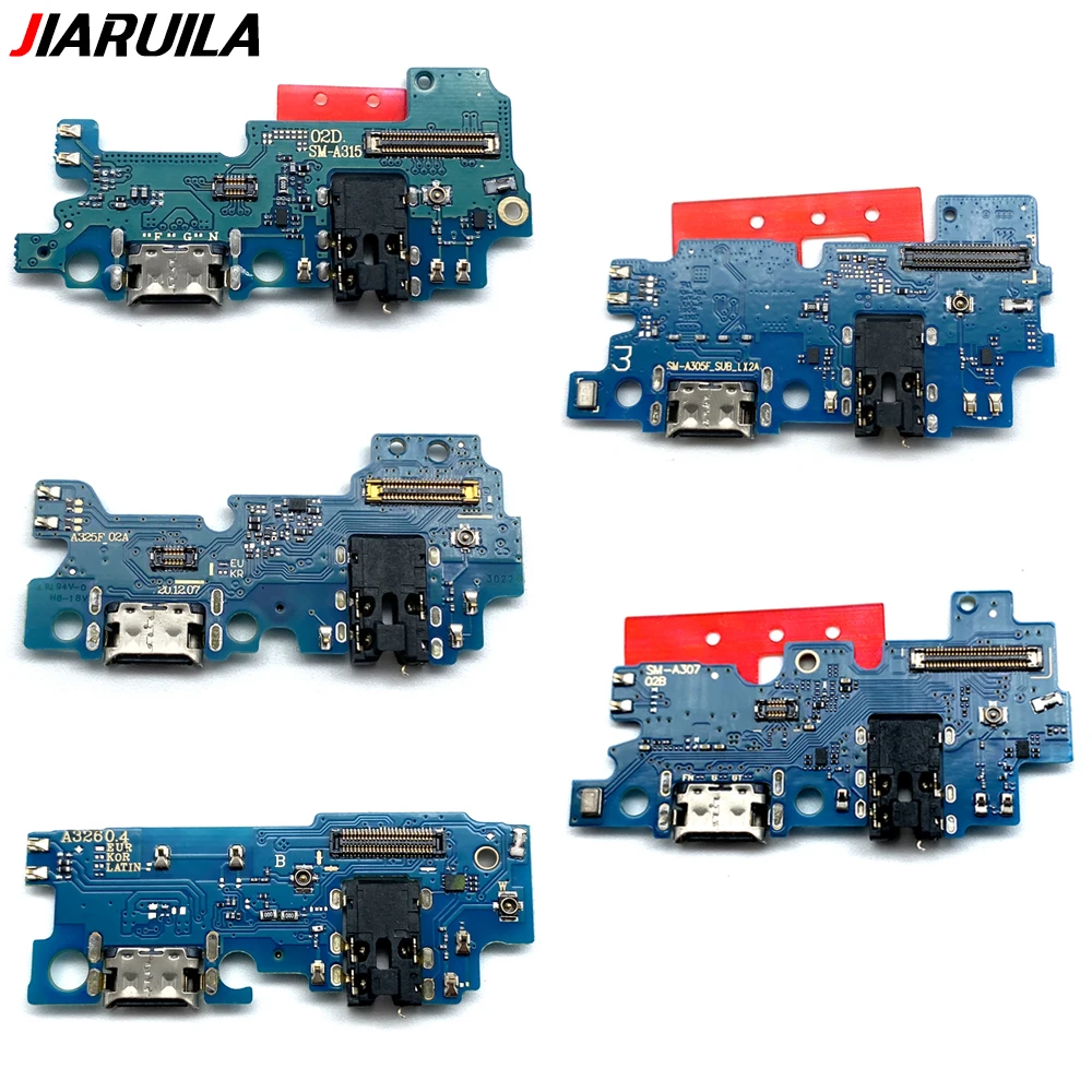 USB With Micro Charging Port Charger Dock Flex Cable With IC Microphone Board For Samsung A01 A02 A03 A10 A11 A12 A20 A21 A32