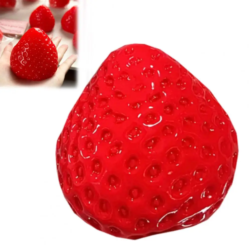 Strawberry Toy Squeeze Stress Relief Fidget for Kids Teens Adults Soft Tpr Stress Ball Simulation Food