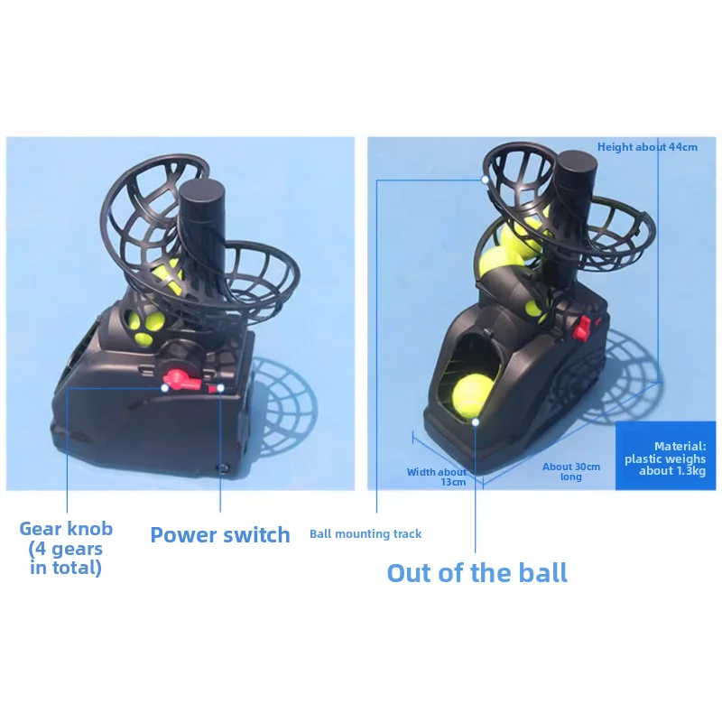 آلة رمي التنس مدرب الكرة آلة حزام واحد صافي ممارس معدات التدريب آلة الخدمة الذاتية الخاصة #3