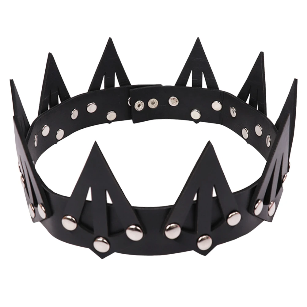 

Queen Black Crown Headband Performance Cosplay Crown Hair Band Party Prop Black Crown Headband For Kids Costume Party Decor