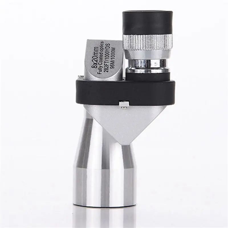 A84X-2X Mini 8X20HD Corner Optical Monocular Telescope Focuser Hiking Climbing Wilderness Expedition Microscope Eyepiece