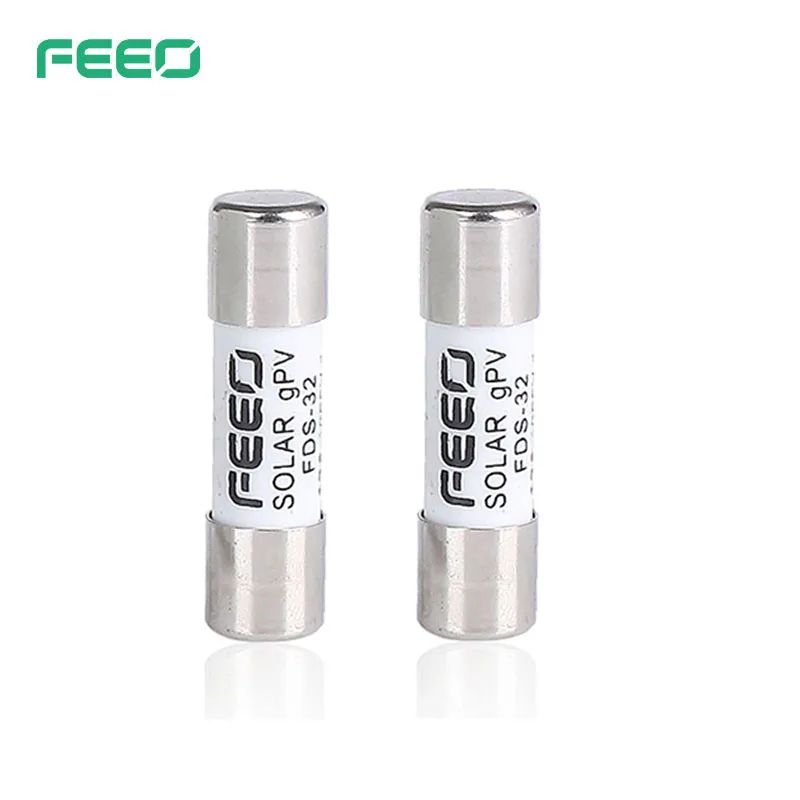 FEEO Solar DC PV Fuse High Voltage for Solar System Protection Photovoltaic 2A 3A 4A 5A 6A 8A 10A 12A 15A 20A 25A 32A House Fuse