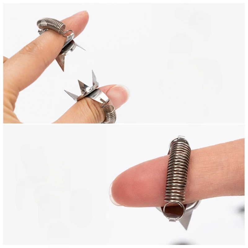 2 stücke Edelstahl Keramik Fingertip Glasur Clip Rost-beständig Verglasung Werkzeug DIY Tee Tasse Keramik Färbung Keramik Werkzeug – Detail 6