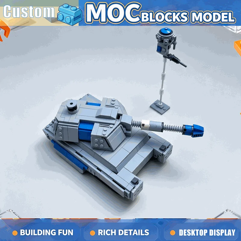1149PCS Futuristic Tracked Vehicle Building Blocks DIY Assembly Sci Fi Explorer Model Creative Desktop Display Collection Gift