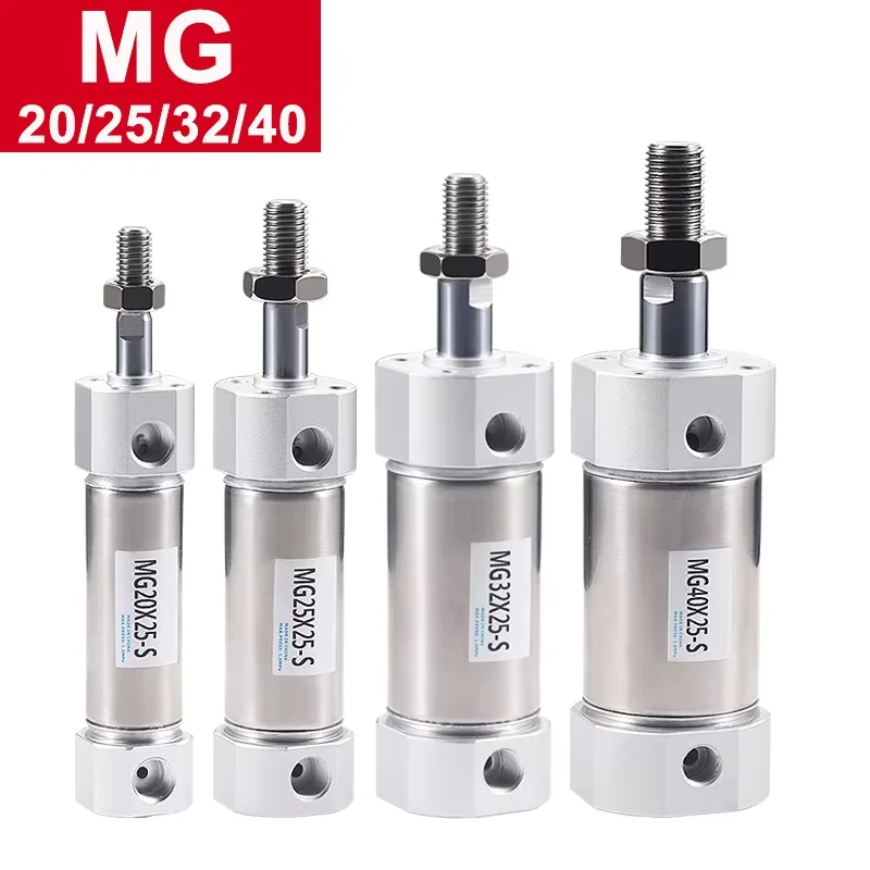 

Высококачественный пневматический цилиндр Пневматический мини-цилиндр из нержавеющей стали MG20/25/32/40-25SX50X75X100X125X150X200S