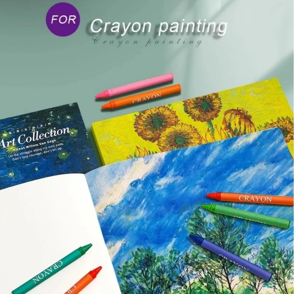 DIY 80 Sheets Blank Sketchbook Square Starry Sky Sketch Pad Oil Painting Book Thicken Sketch Book Crayon Painting Art