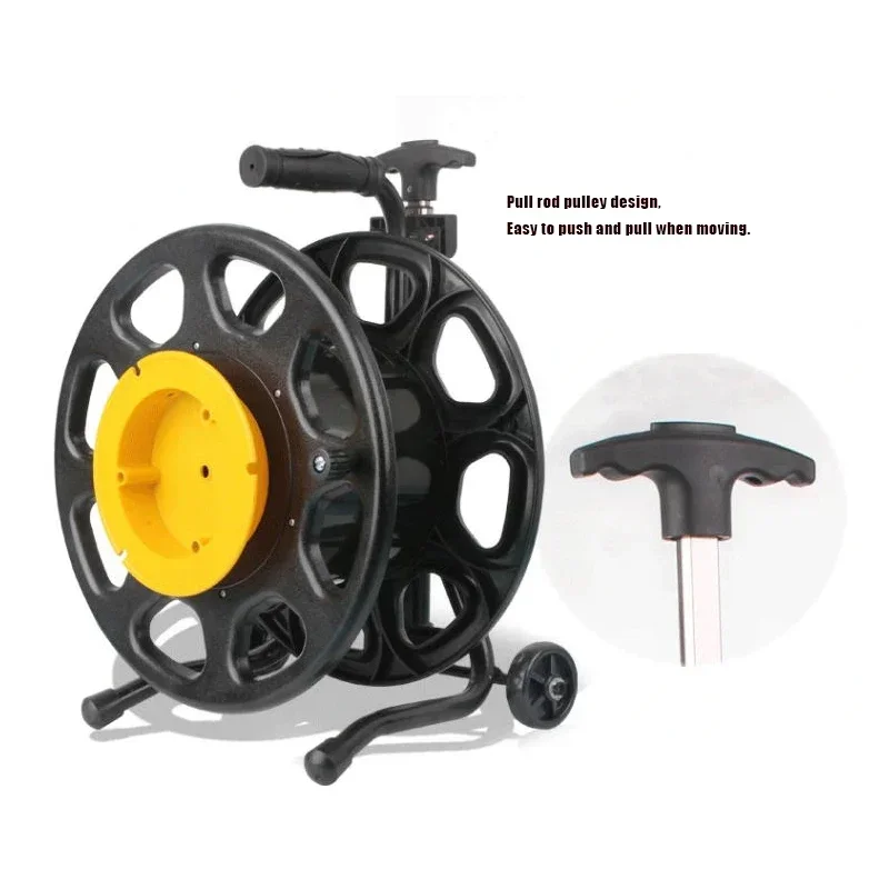 Manual Cable Winding Reel Optical Mobile Fiber Signal Line Power Cord Empty Disk Plastic Light Strip Receive Put Winder Reel