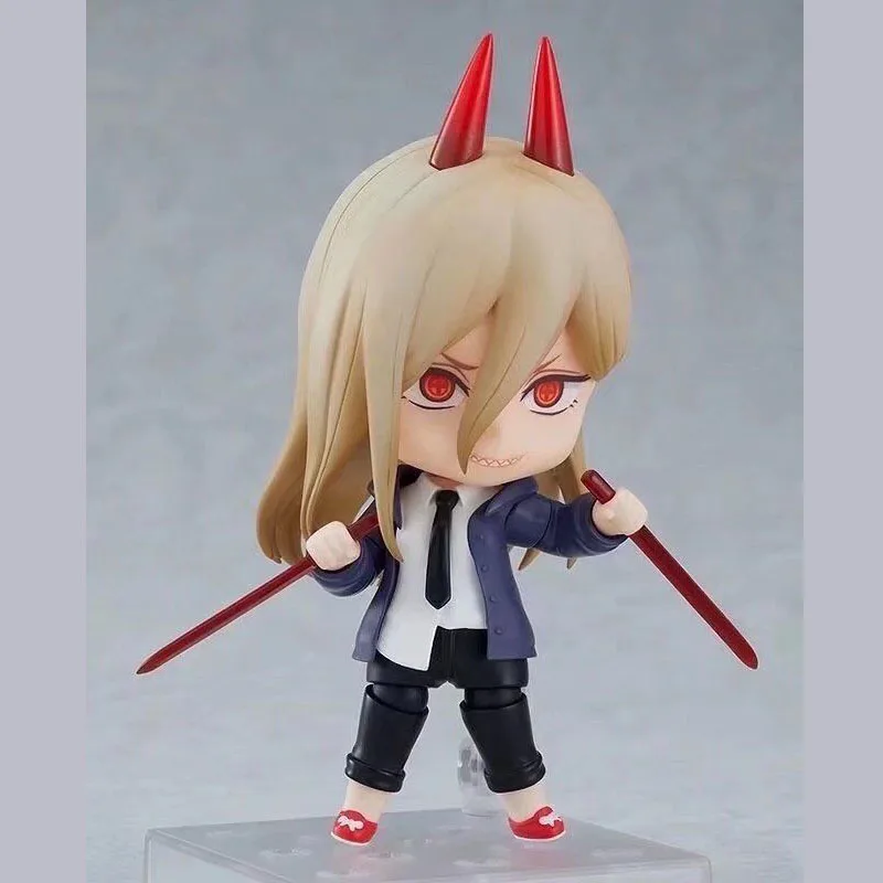 Gsc Nendoroid Chainsaw Man Denji 1560 Power 1580 Actionfiguren mit Gesichtswechsel Sammlerstücke Q-Version Figuren Desktop-Dekoration – Detail 3