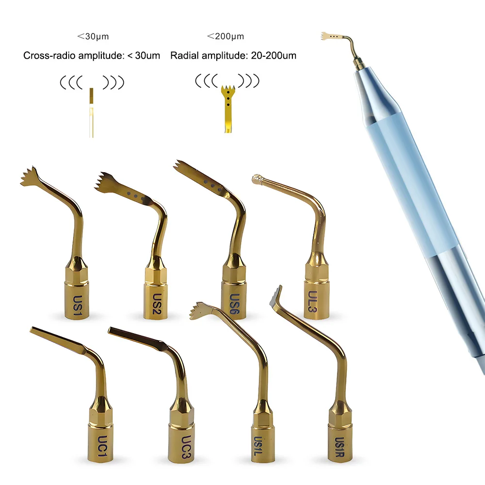 Dental Piezosurgery Tips US/UL/UC/UI Series for Bone Cutting & Sinus Lifting – Compatible with Woodpecker Mectron