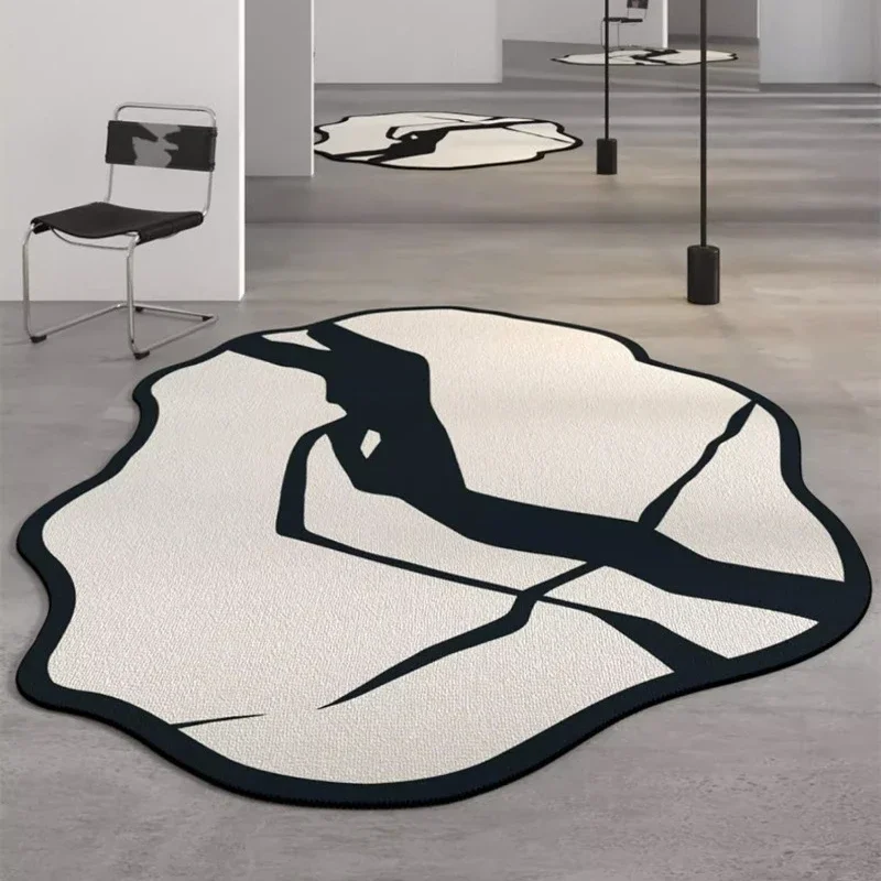 Special-shaped Art Living Room Carpet Light Luxury Bedroom Bedside Plush Floor Mat IG Sofa Coffee Table Soft Rug Ковер Tapis 러그