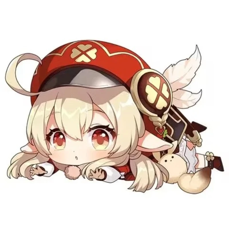 Genshin Impact Plush Pillow Anime Plushie Sofa Cushion Paimon Amber Lumine Keqing Klee Barbara Cartoon Stuffed Toy Birthday Gift