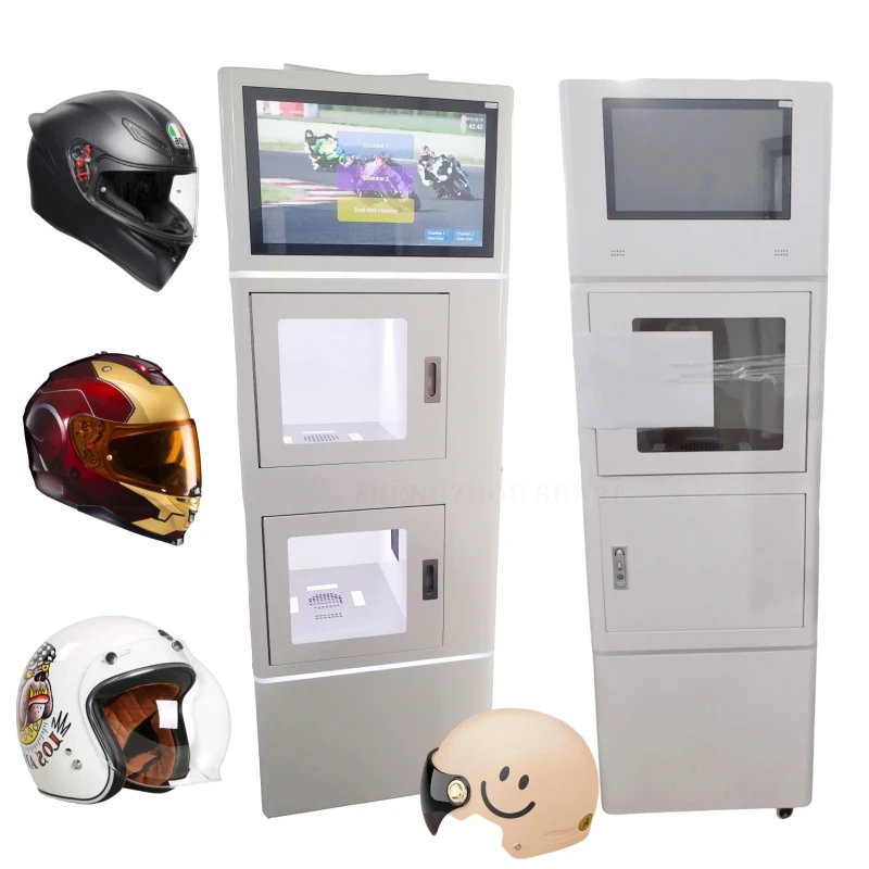 Commercial Helmet Cleaning Machine Automatic Dry Cleaning Function Professional Motorcycle Helmet Cleaner