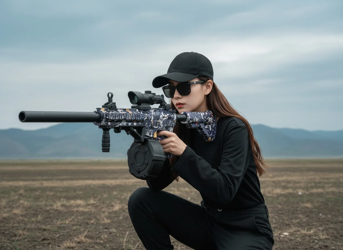 7.4V 500 cartouches Auto électrique Gel balle Blasters pistolet jouet longue portée en plein air tir Gel Blasters jouets pour l'équipe de bataille adultes