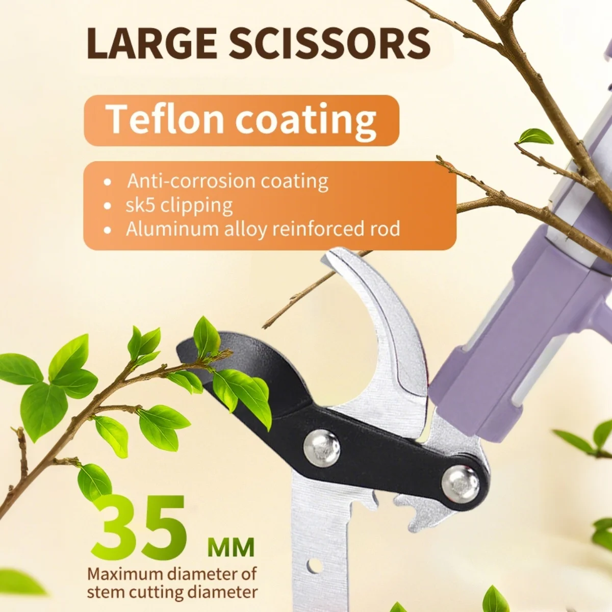 1Pc Garden Strong Scissors Multi-Functional Weed Pruning Fruit Tree Scissors Special Long Length Effortless Trimming Tools