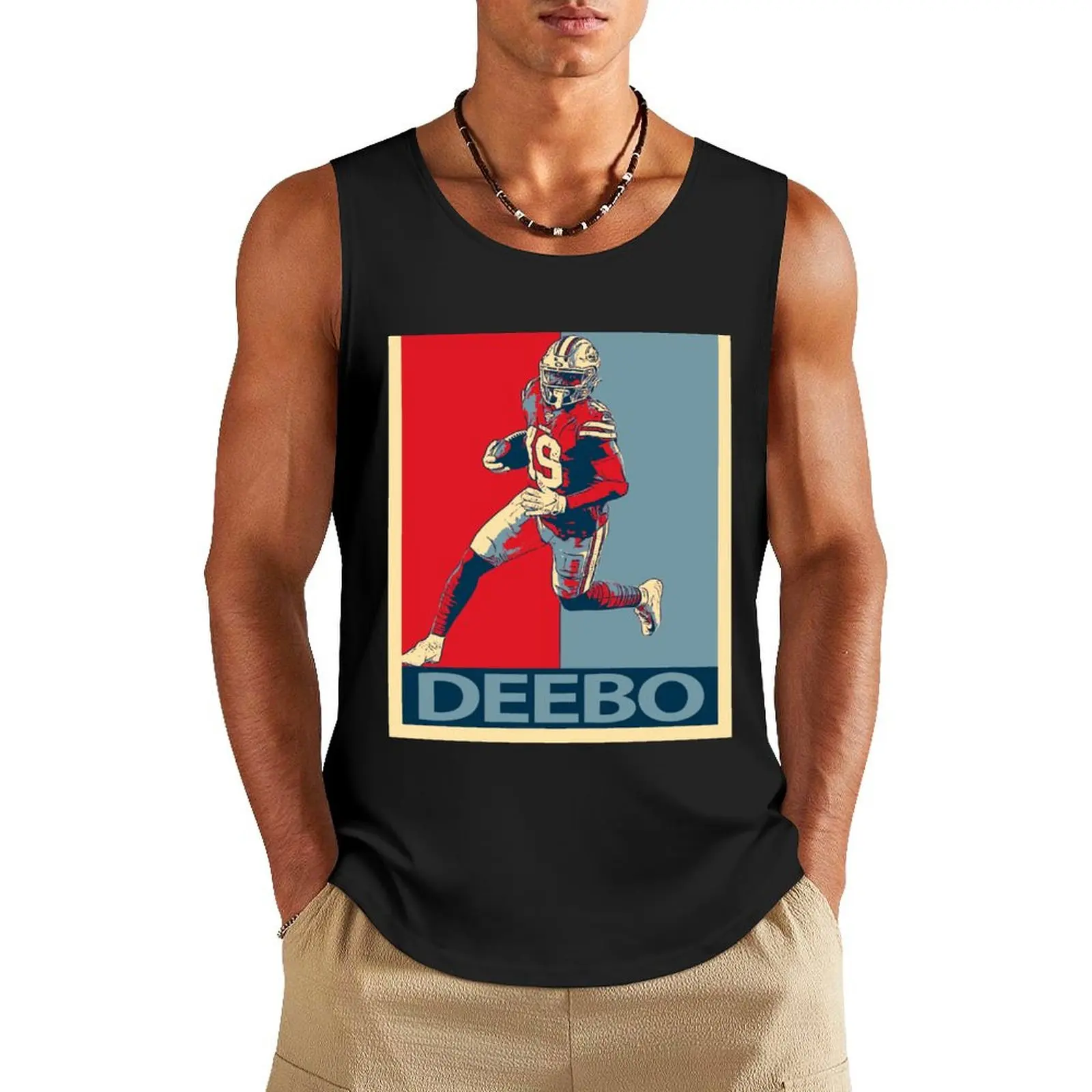 Deebo Samuel Tank Top sleeveless man shirts t-shirts for Men's gym