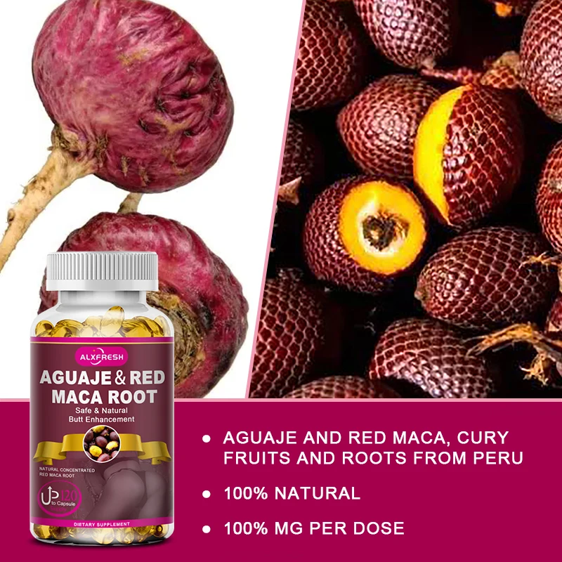 Organic Aguaje with Red Maca Root Extract Supports Buttocks and Immune Health