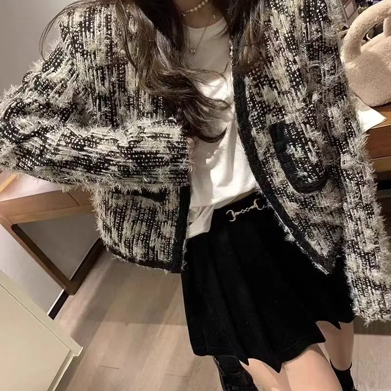 Xiaoxiang Style Jacket for Women New French Design High-end Feeling Short and Retro Jacket for Wearing Top