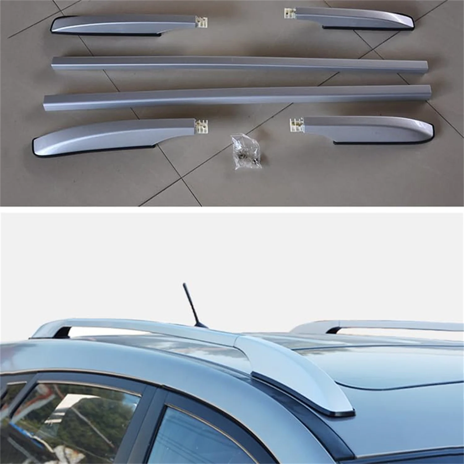 

Car Accessories Roof Rack Side Rails Bars Luggage Carrier Cargo 1 Set for Kia Sportage 2010 2011 2012 2013 2014 2015