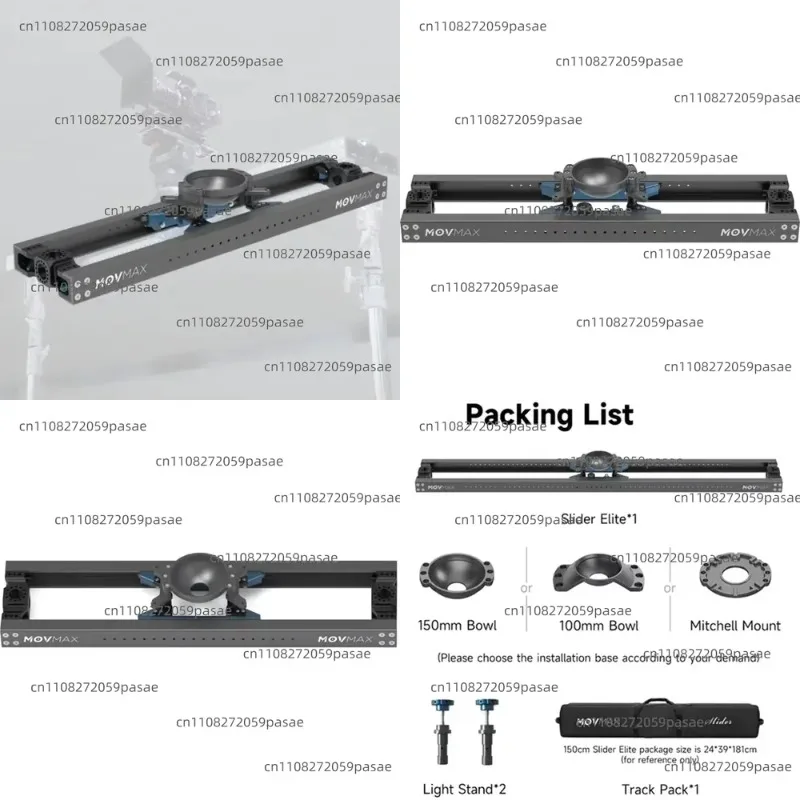 0.9 Meters, Camera Slider, with 100mm Mount